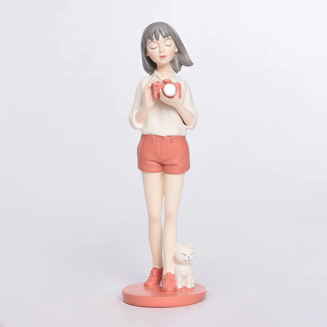 Photographer Girl - Decor Figurine