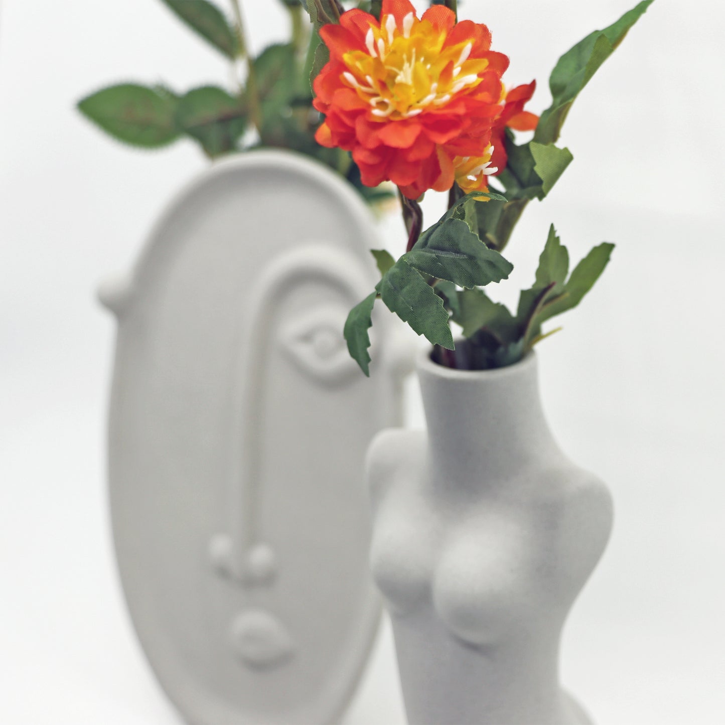 Lady Posing in 3 Styles - Ceramic Vase