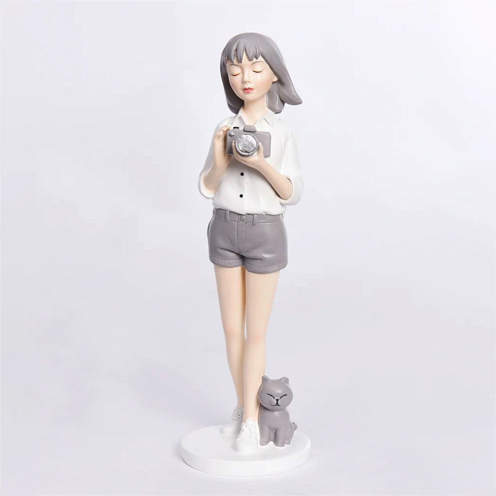 Photographer Girl - Decor Figurine