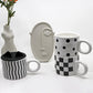 Black & White Style with Bunny Cap - Ceramic Mug