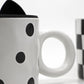 Black & White Style with Bunny Cap - Ceramic Mug