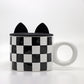 Black & White Style with Bunny Cap - Ceramic Mug