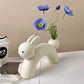 Flower Rabbit - Ceramic Vase