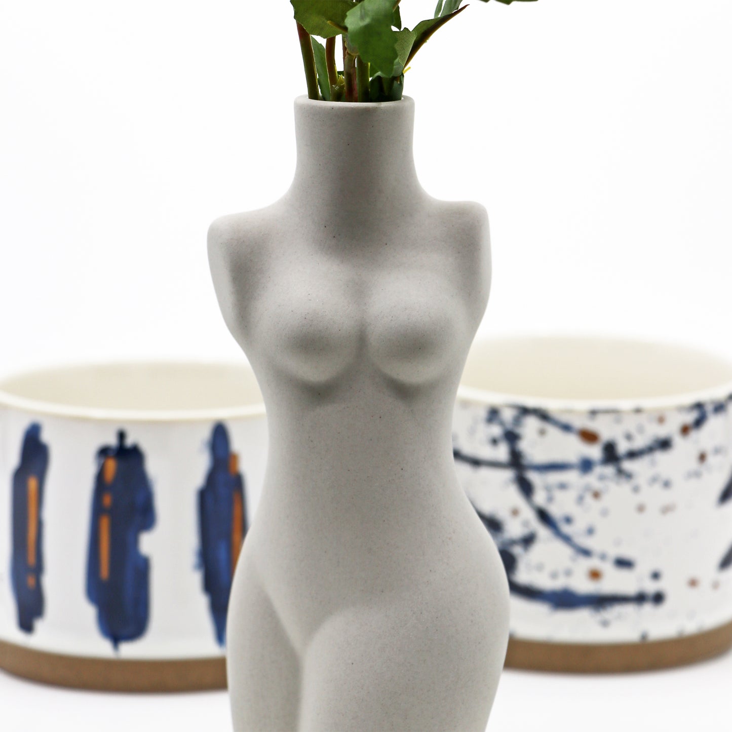 Lady Posing in 3 Styles - Ceramic Vase