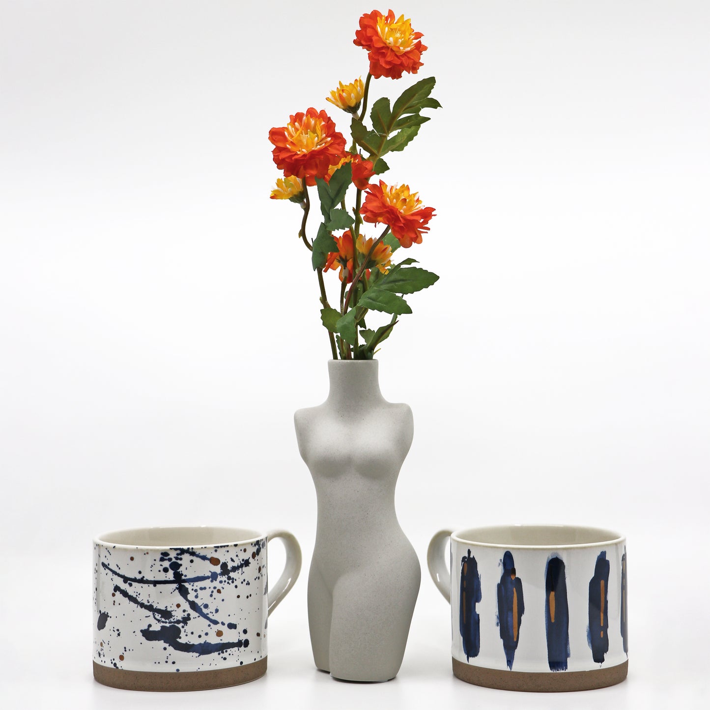 Lady Posing in 3 Styles - Ceramic Vase