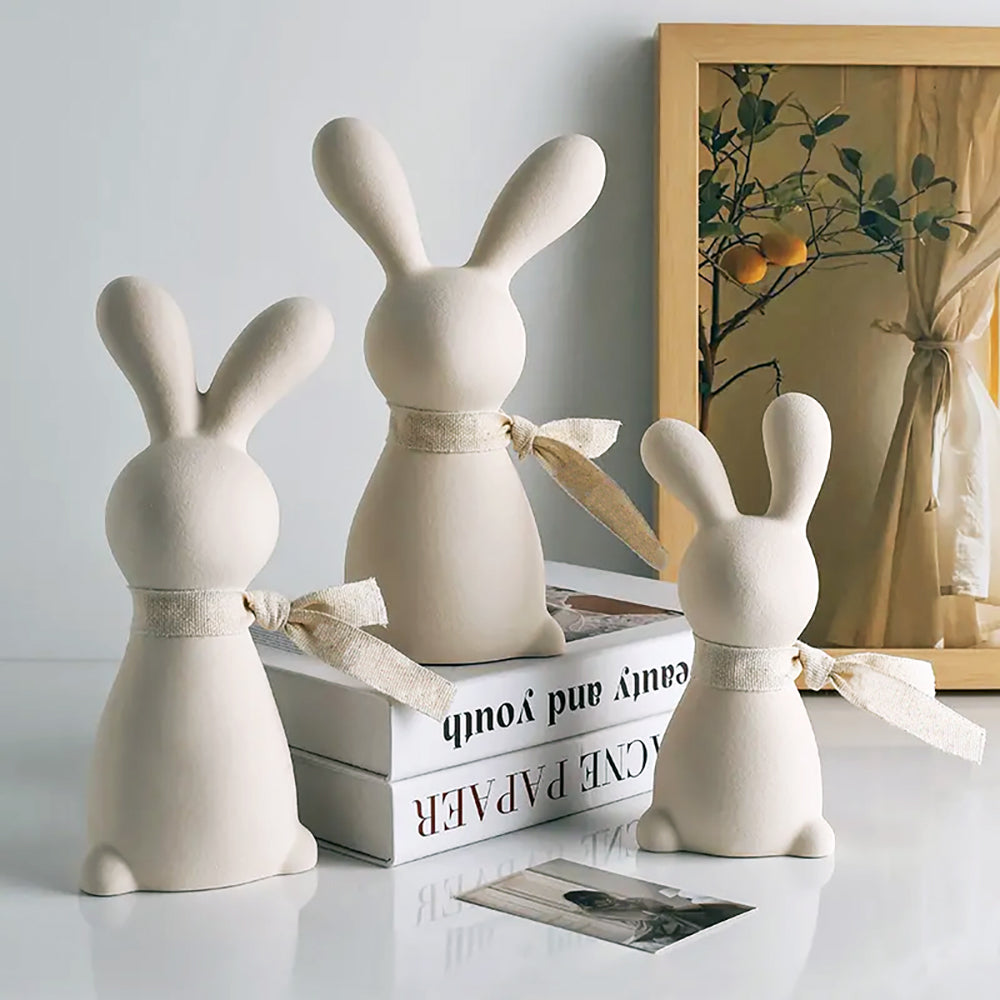 Bunny Family - Ceramic Ornament