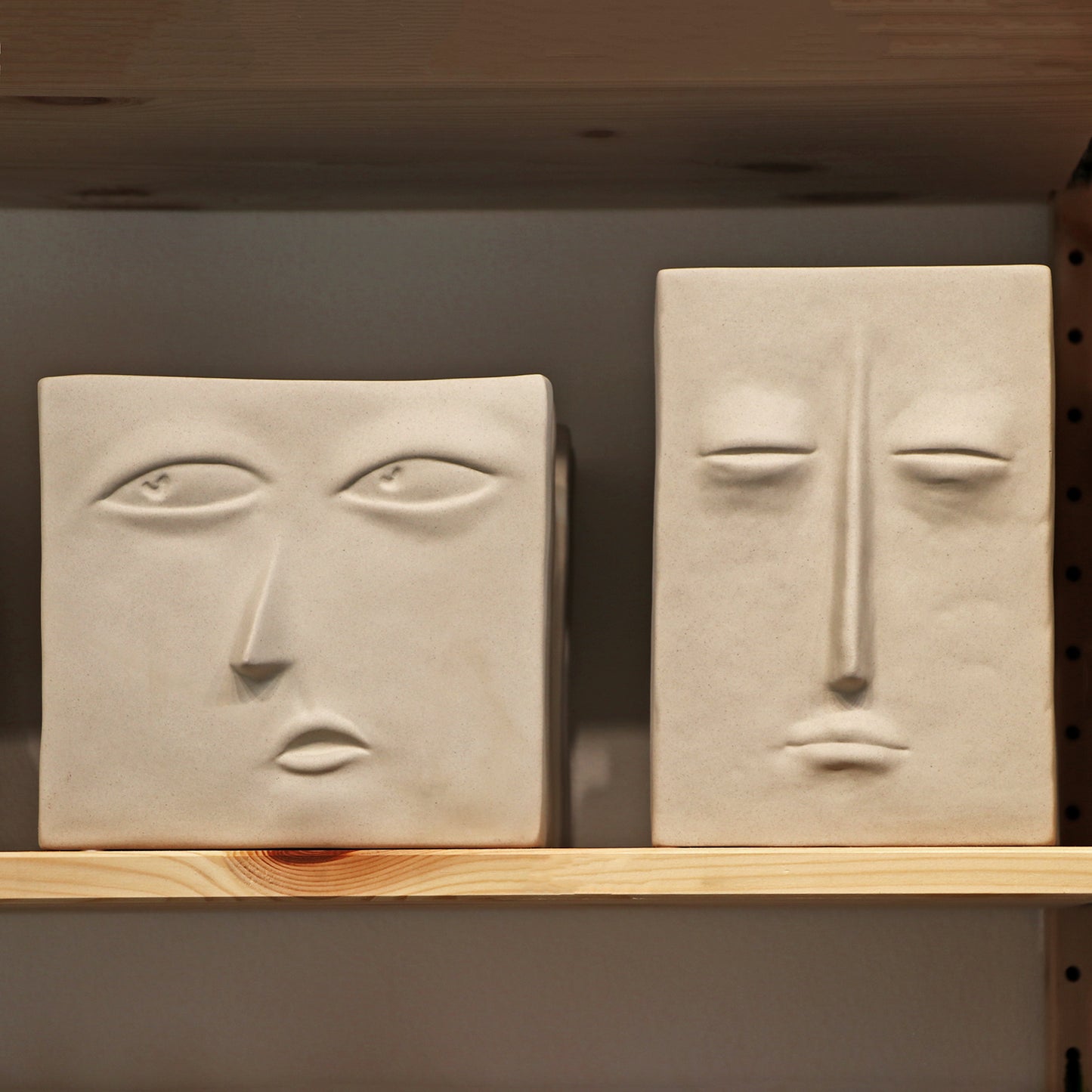 Squared Face - Ceramic Vase