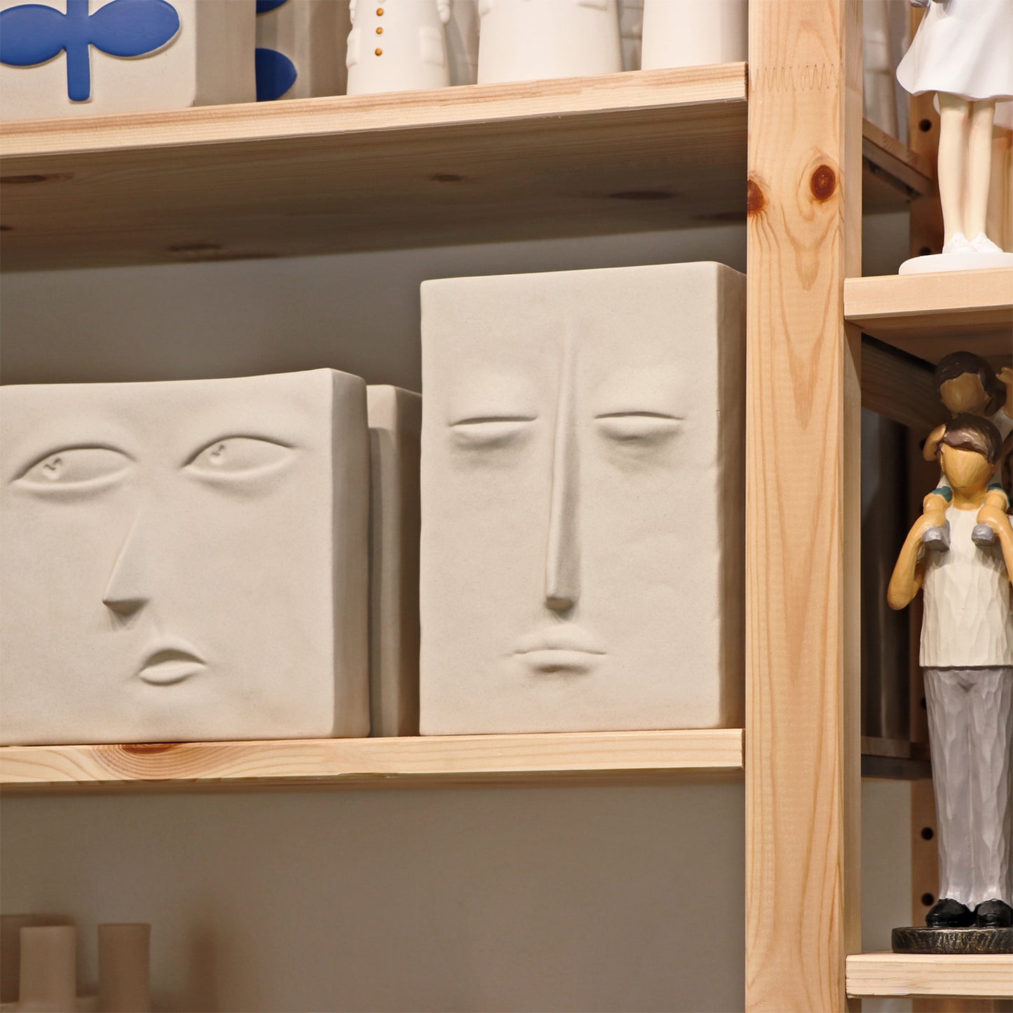 Squared Face - Ceramic Vase