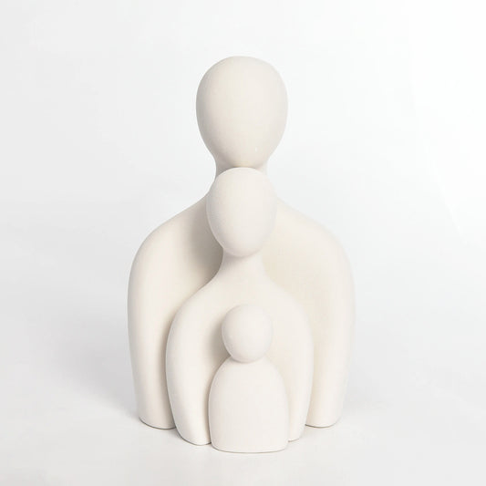 3-Member Family - Ceramic Ornament