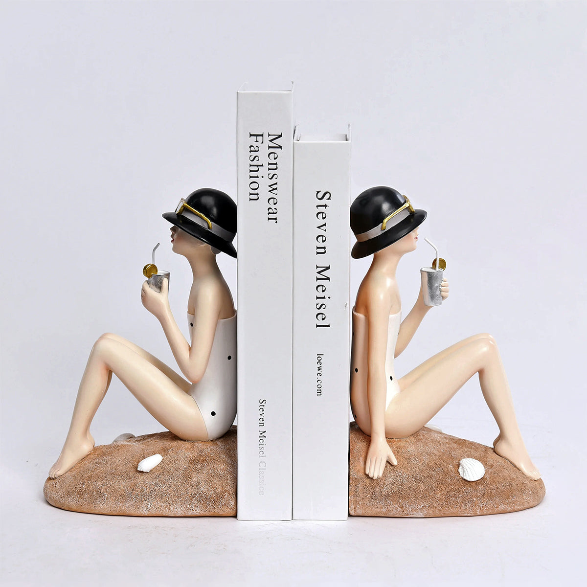 Seated Beach Girl - Resin Figure