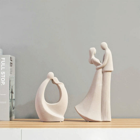 Romantic Couple [Full Torso] - Ceramic Figure