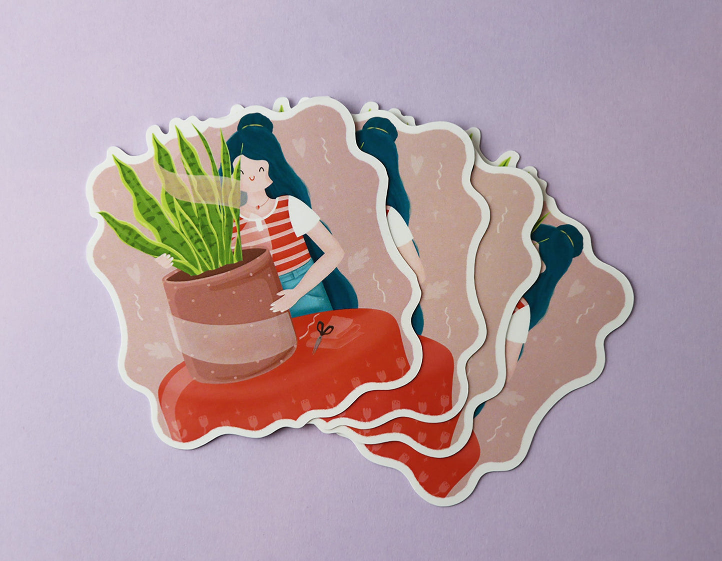 3 Cards of Die Cut Sticker