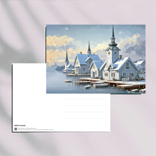 Serenade of Snowy Solitude - Postcard