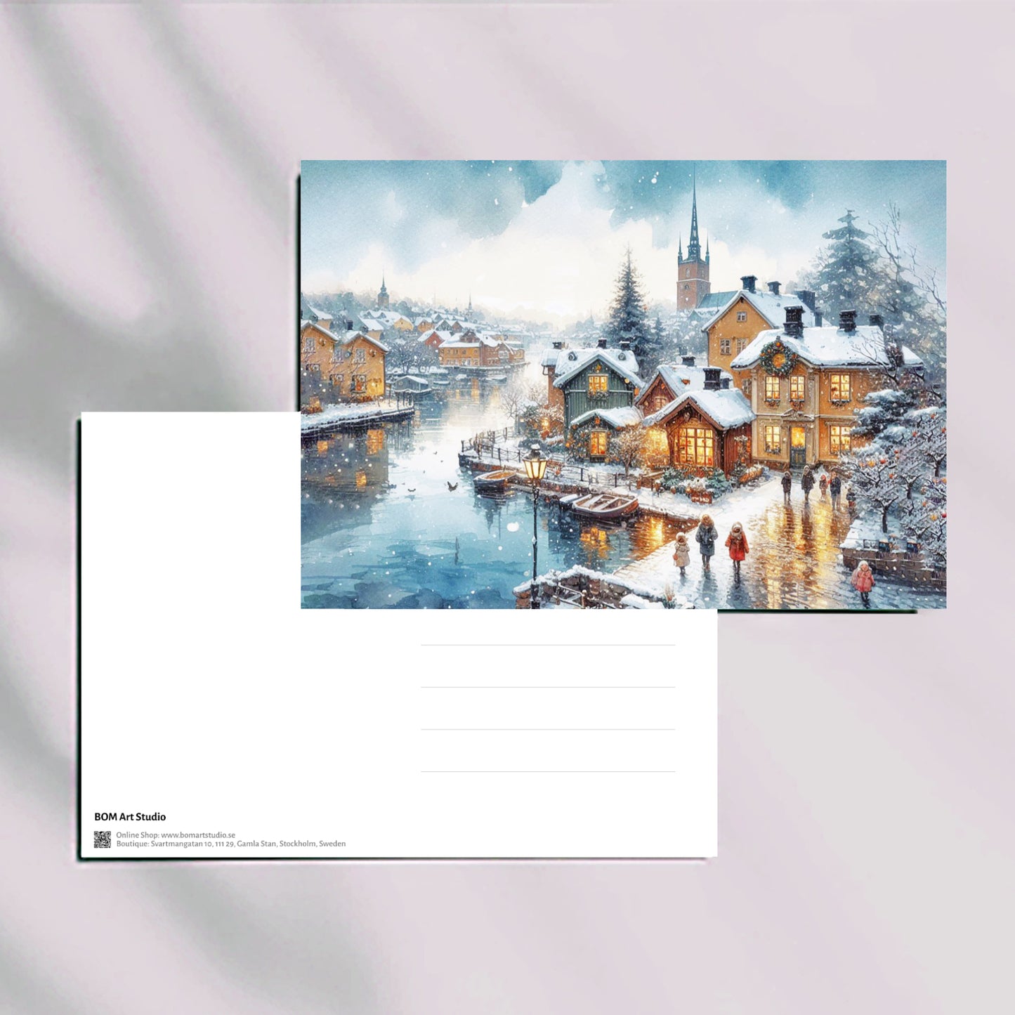 Winter's Waltz Whispers - Postcard