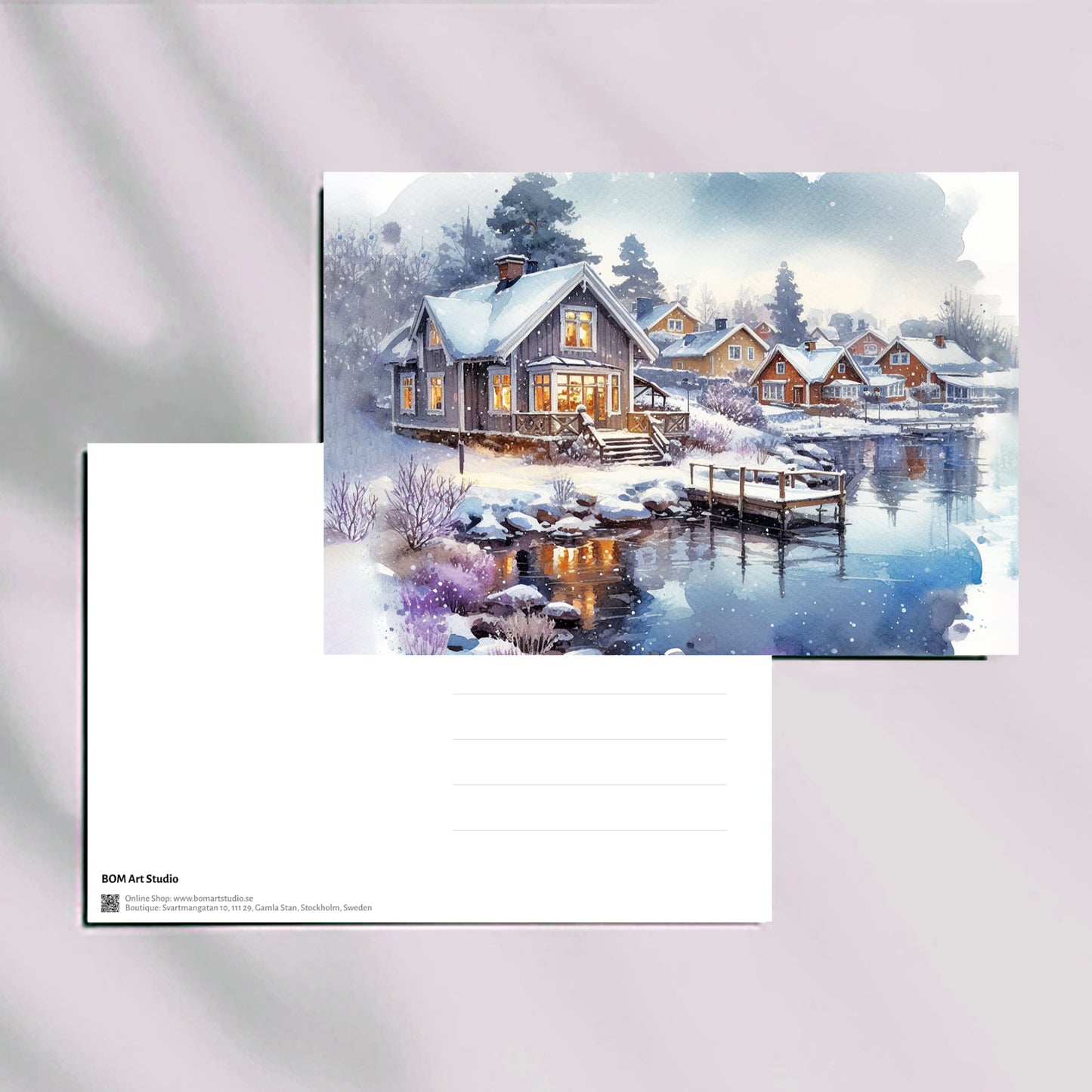 Serenade of Snowy Solitude - Postcard