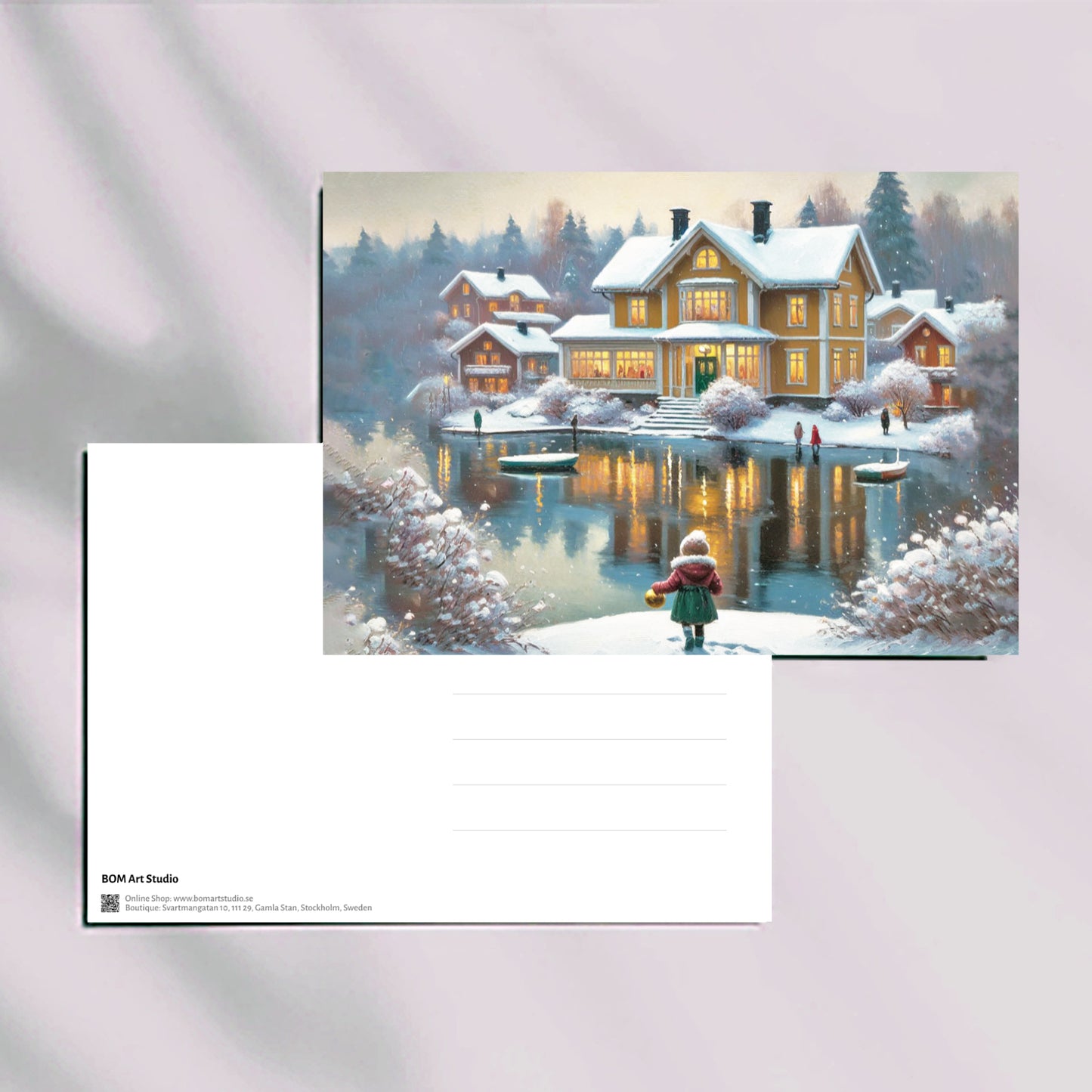 Serenade of Snowy Solitude - Postcard