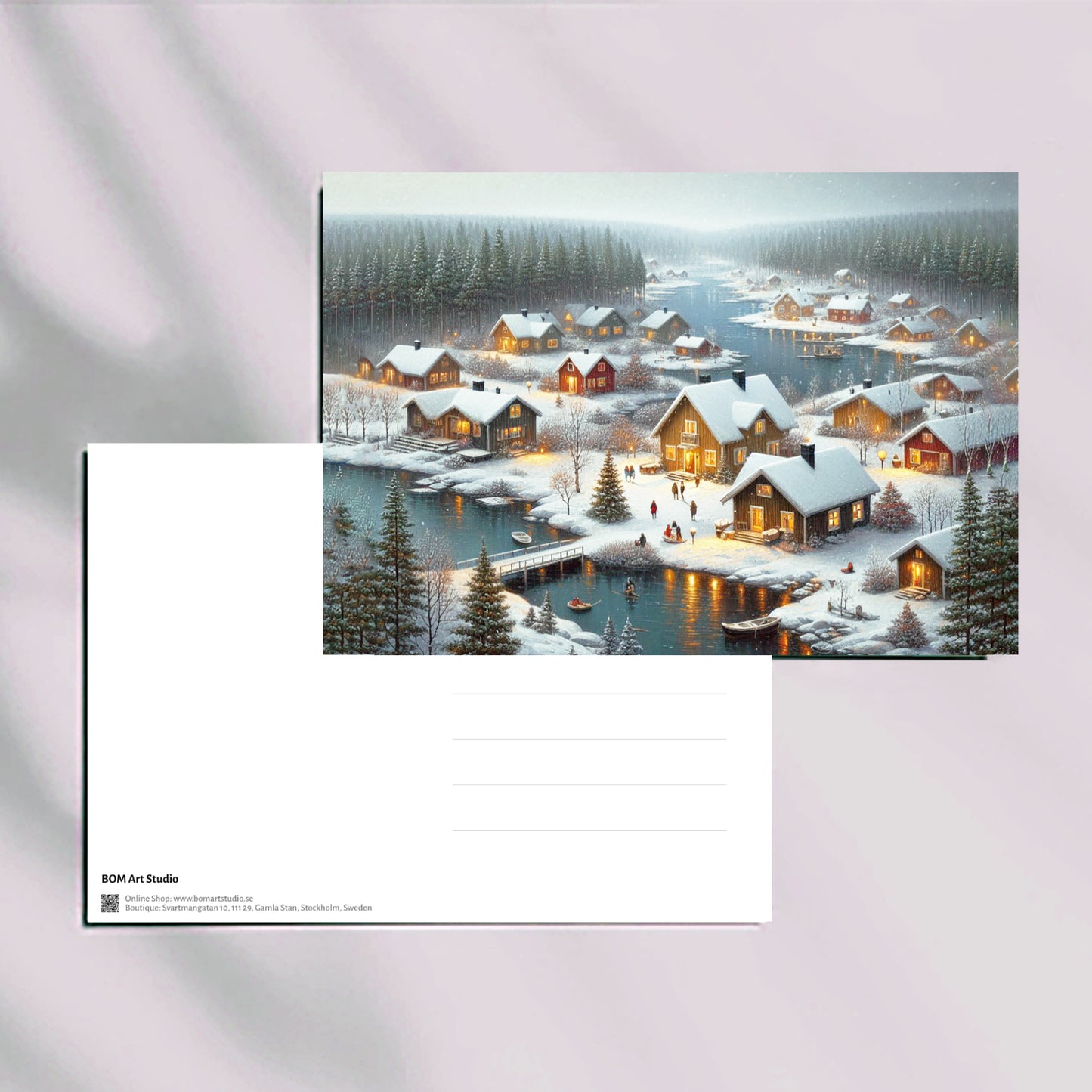 Serenade of Snowy Solitude - Postcard