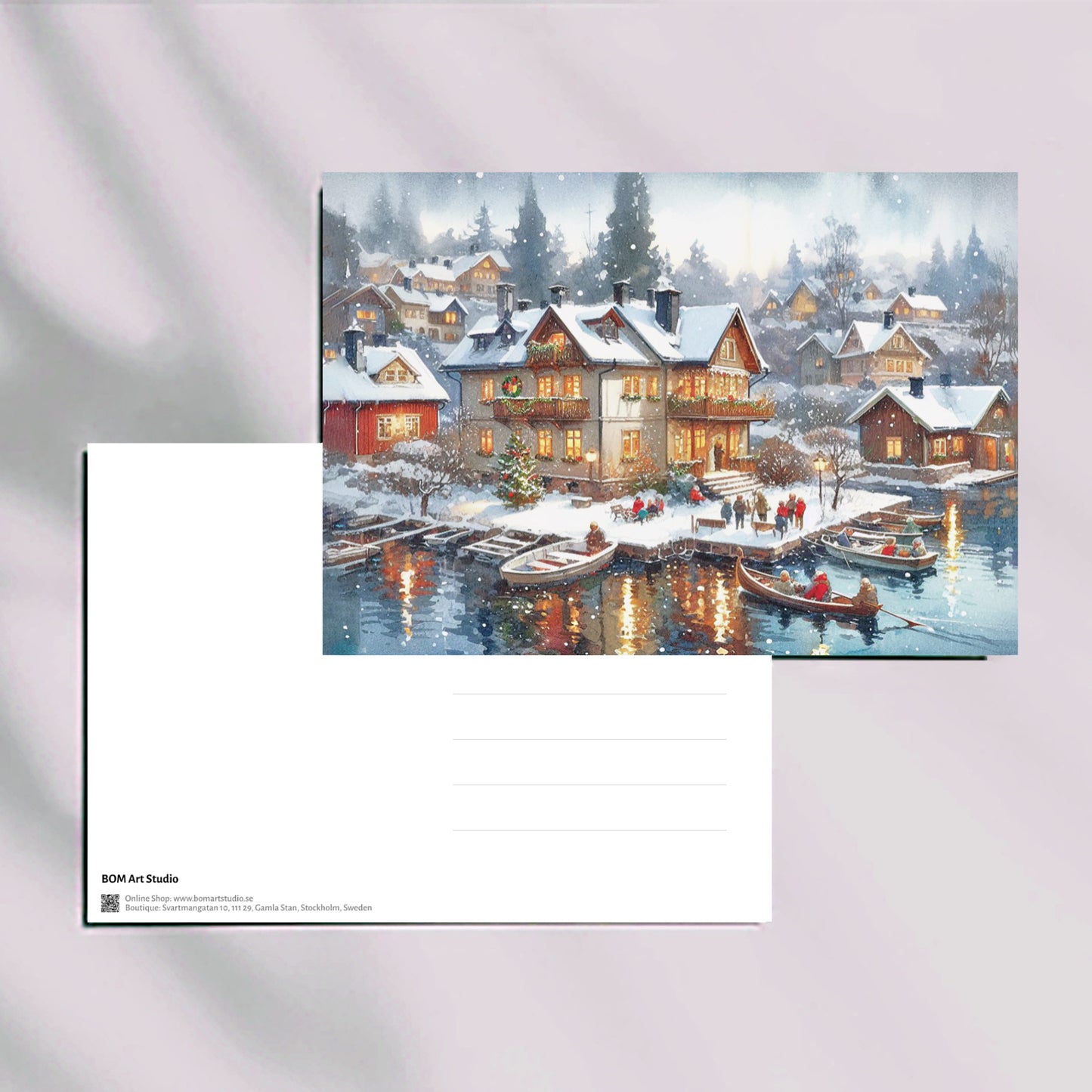 Winter's Waltz Whispers - Postcard