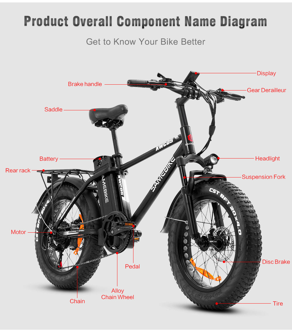 SameBike Brilliance [XW C05] _ 750W 48V 13Ah