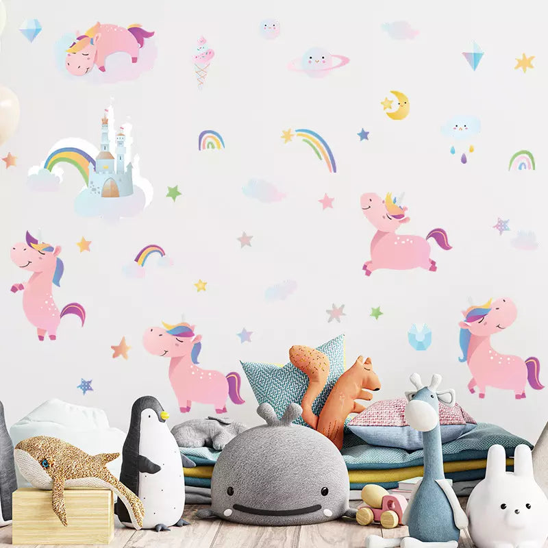 Rainbow Unicorn - Wall Sticker