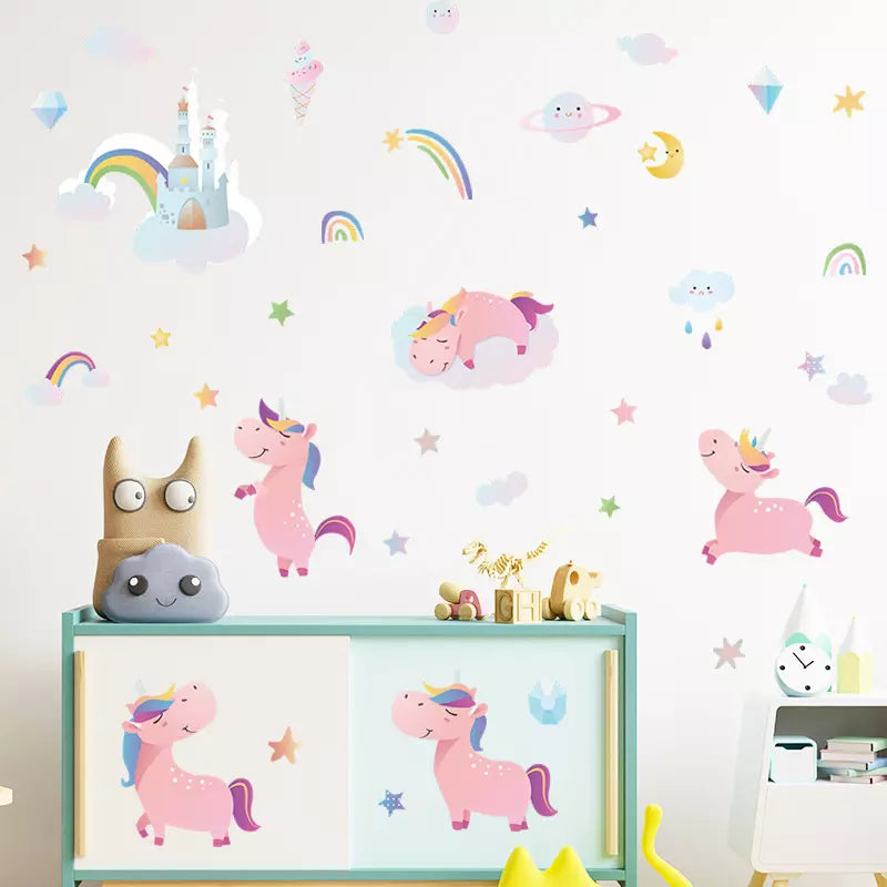 Rainbow Unicorn - Wall Sticker