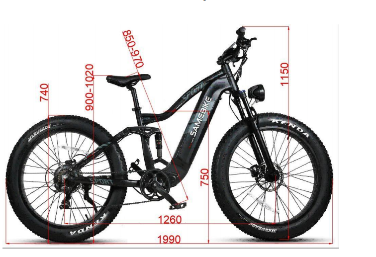 SameBike Aurora [RS A08] - 750W 48V 17Ah