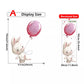 Pink Balloon Bunnies - Wall Stickers of 5 Styles