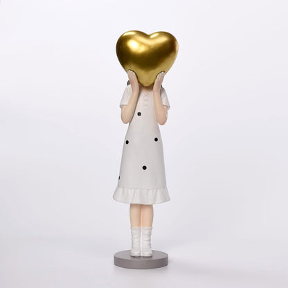 Girl with the Heart - Decor Figurine