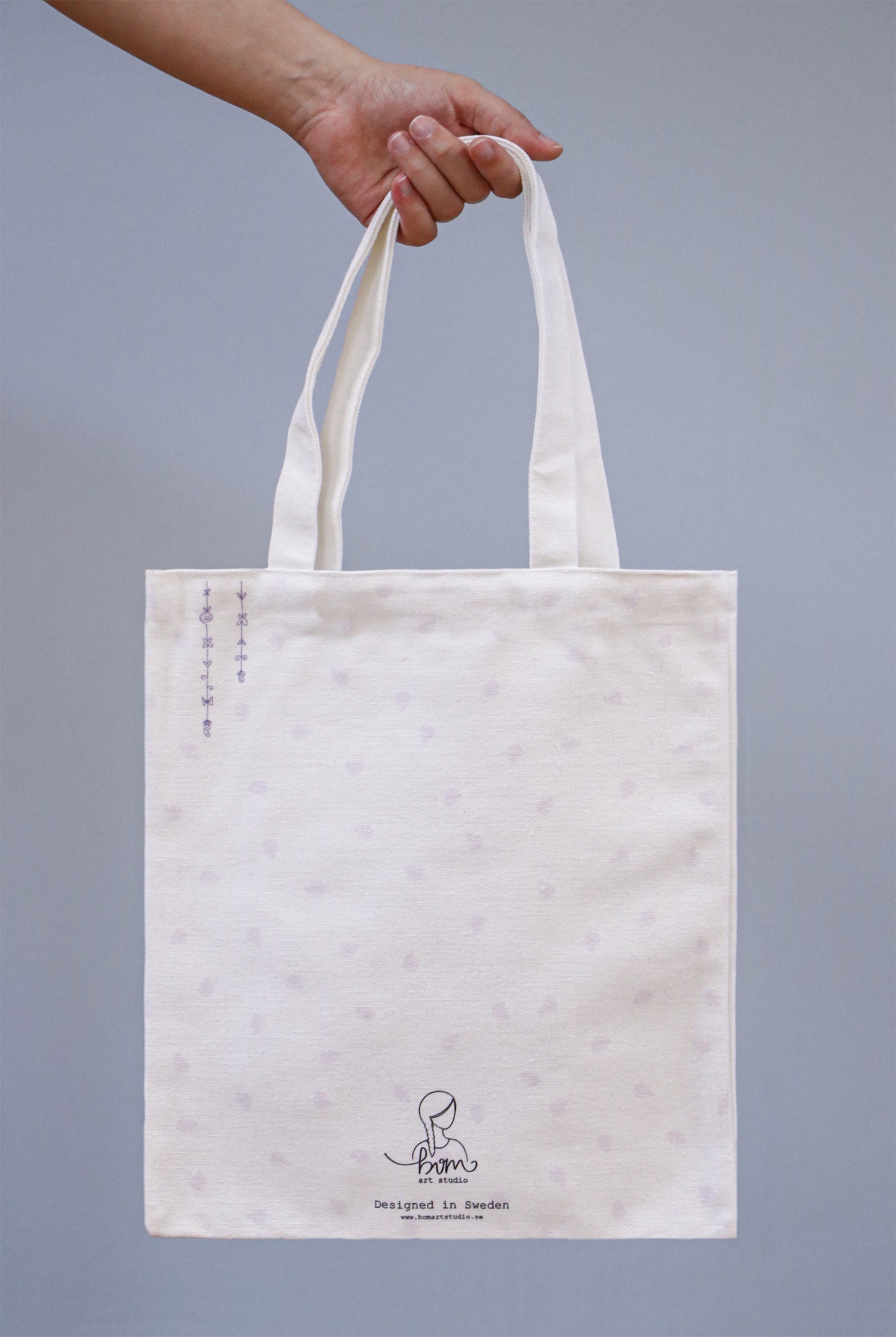 Picking Berries Design - 16 oz Cotton Tote Bag