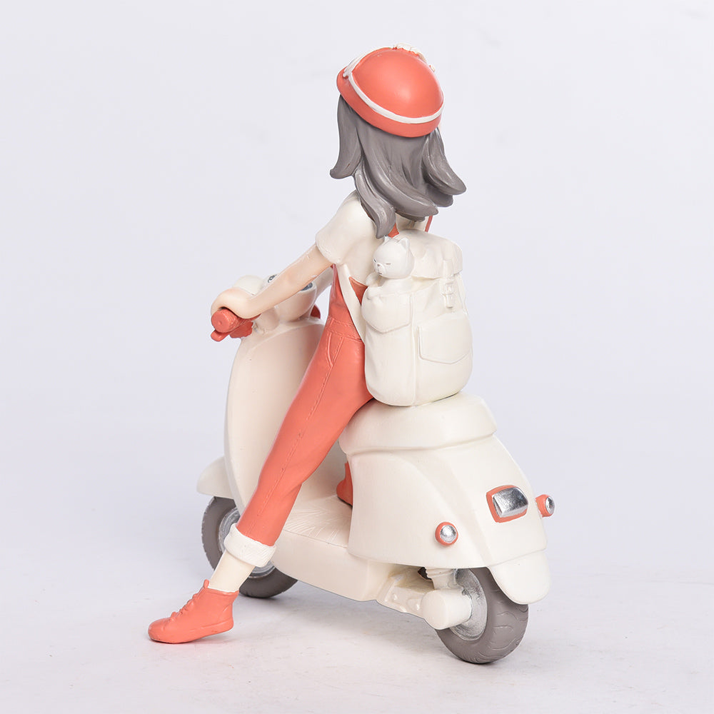 Cyclist Girl - Decor Figurine