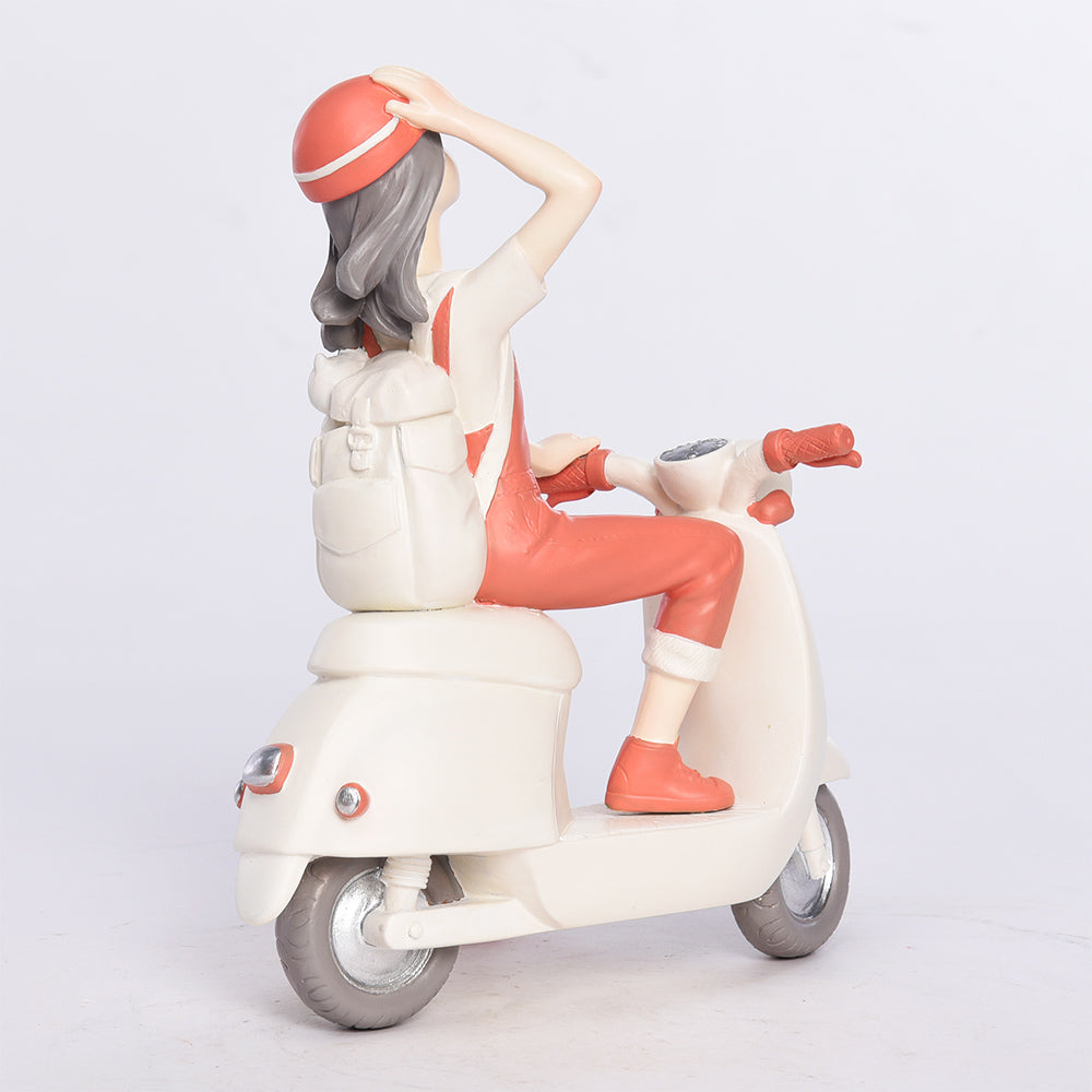 Cyclist Girl - Decor Figurine