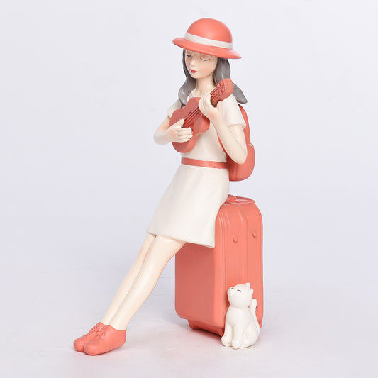 Guitarist Girl - Decor Figurine