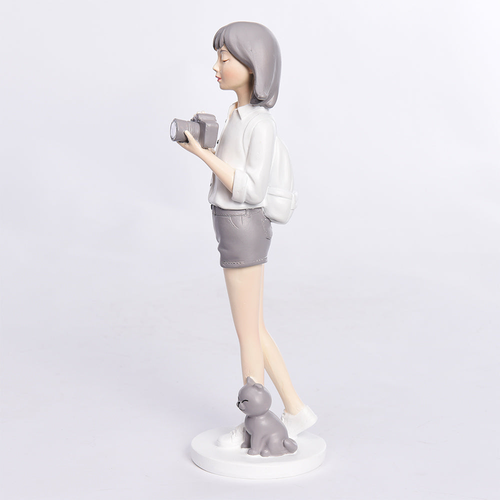 Photographer Girl - Decor Figurine