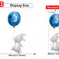 Blue Balloon Bunnies - Wall Sticker of 5 Styles