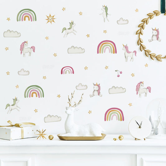 Unicorns & Rainbows - Wall Sticker