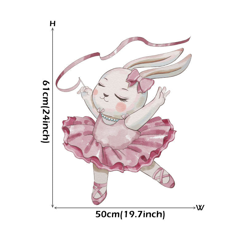 Ballerina Bunnies - Wall Sticker of 3 Styles