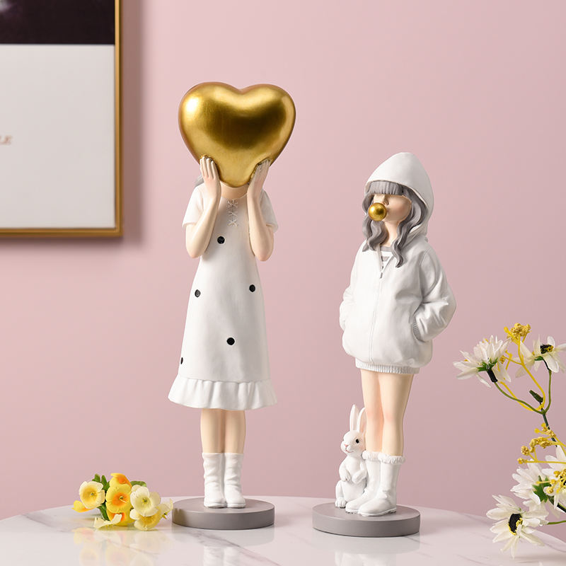 Girl with the Heart - Decor Figurine