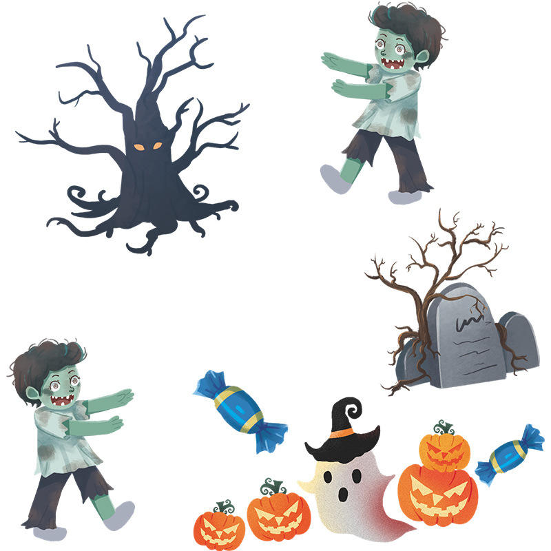 Halloween Zombies - Wall Sticker