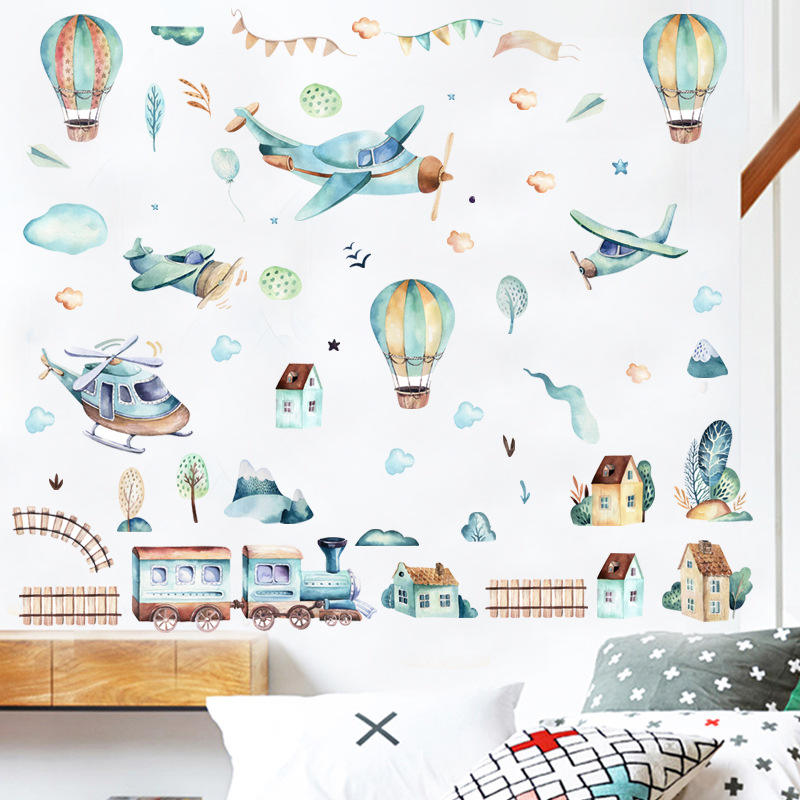 Planes & Balloons - Wall Sticker