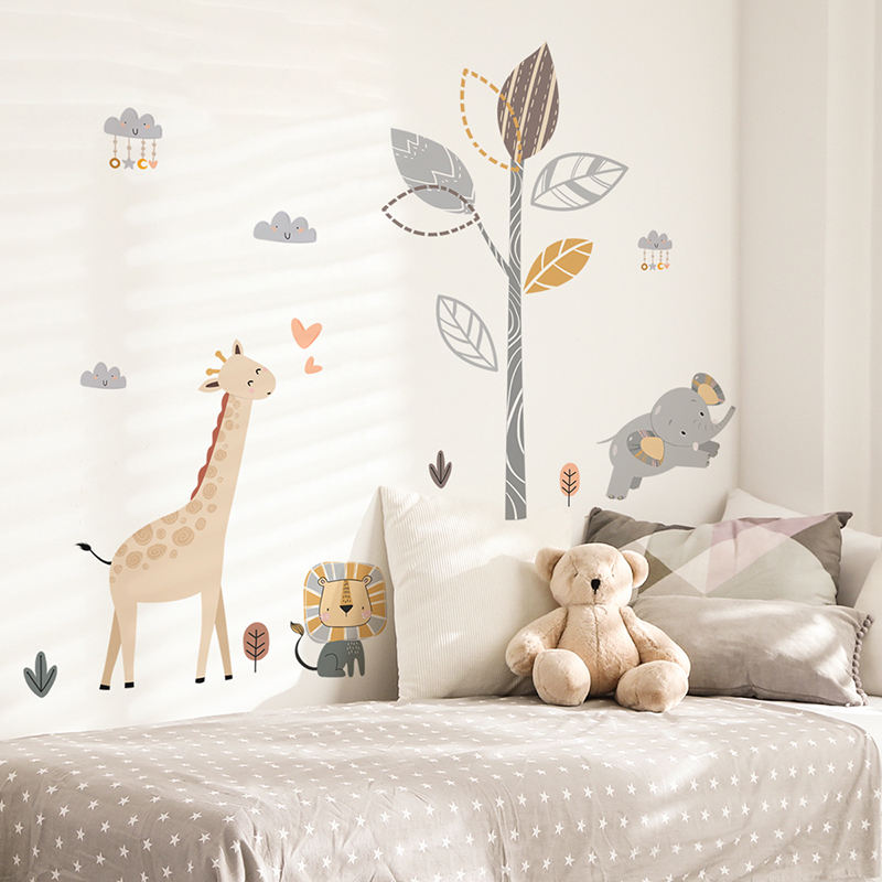 Animals around the Tree - Wall Sticker