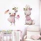 Dating Bunnies - Wall Sticker of 4 Styles