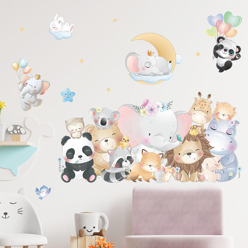 Cheerful Animals - Wall Sticker