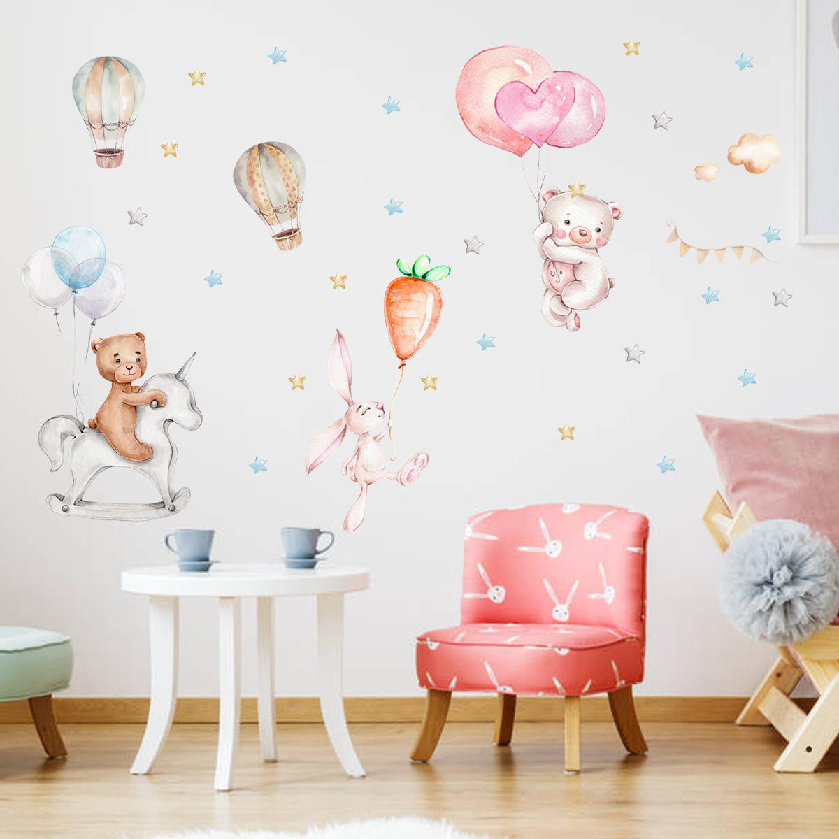 Playful Friends - Wall Sticker