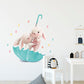 Bunnies & Raindrops - Wall Sticker of 2 Styles