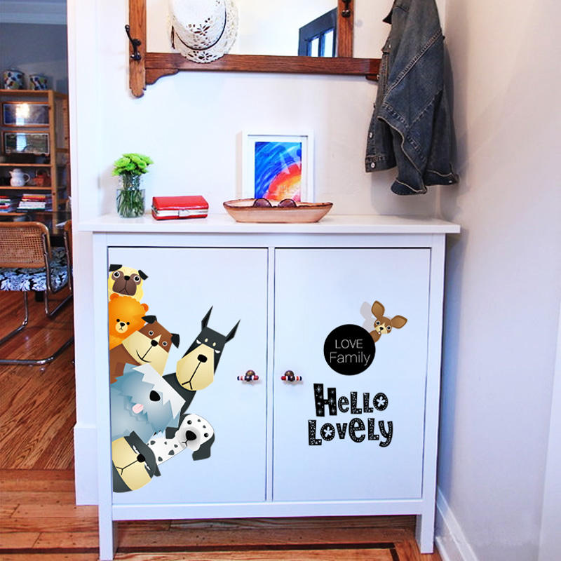 Greeting Dogs - Wall Sticker