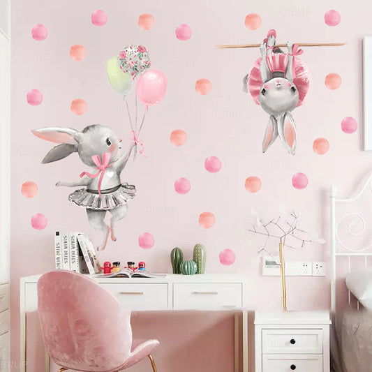 Dancing Bunnies - Wall Sticker