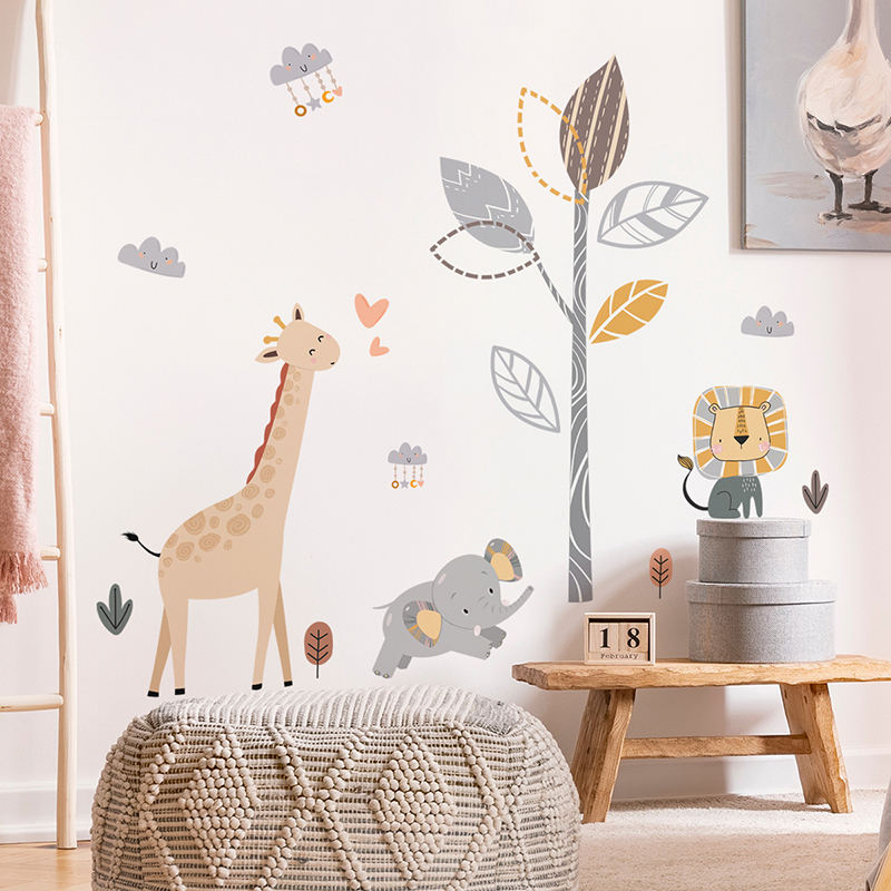 Animals around the Tree - Wall Sticker