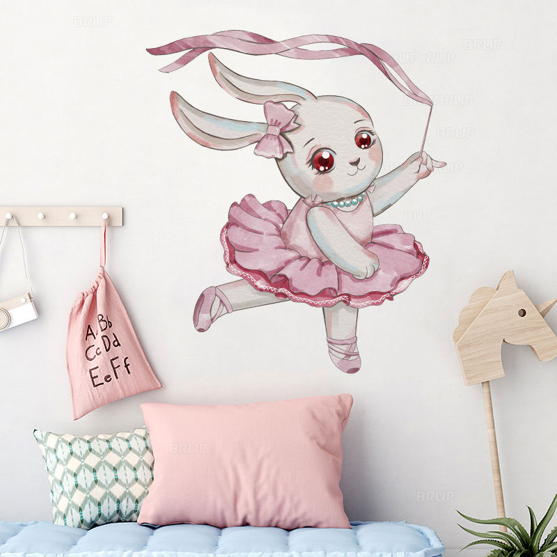 Ballerina Bunnies - Wall Sticker of 3 Styles