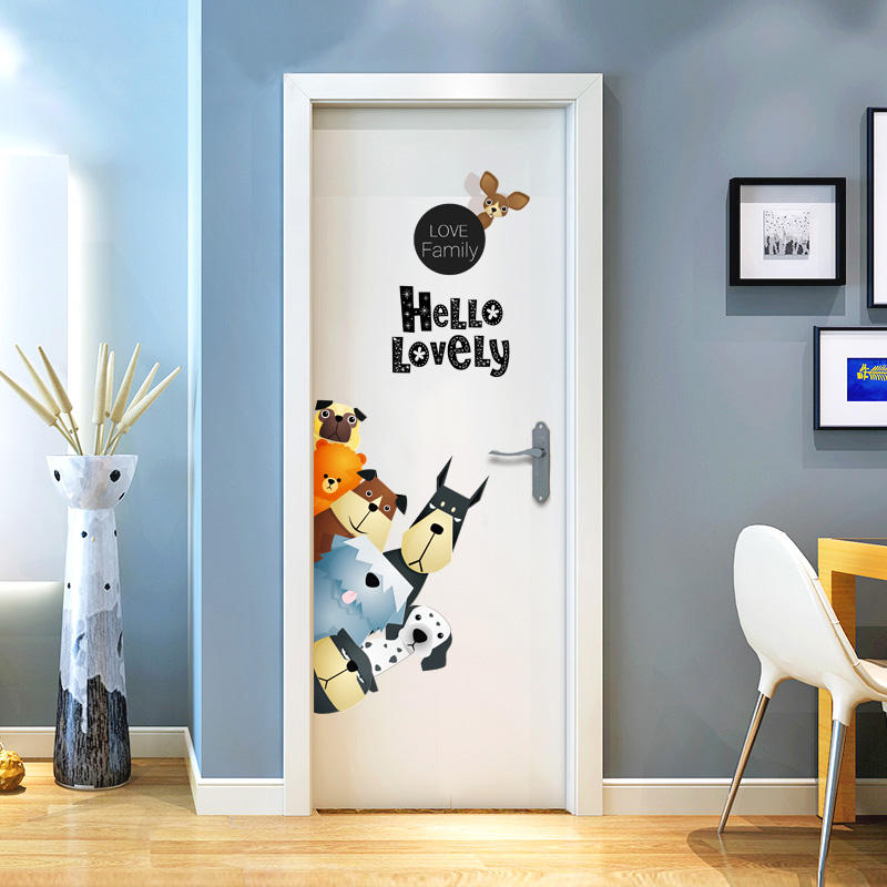 Greeting Dogs - Wall Sticker