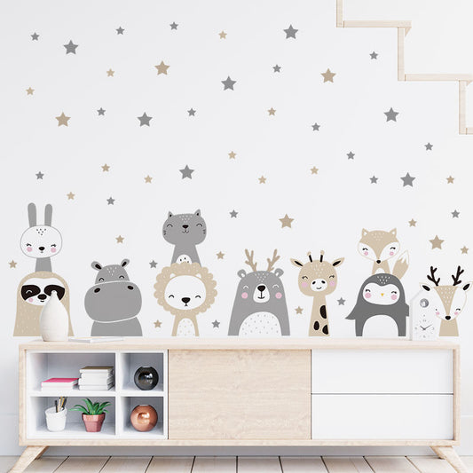 Animals & Stars - Wall Sticker of 2 Styles